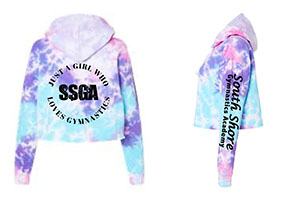 Tie Dye Crop Hoodie